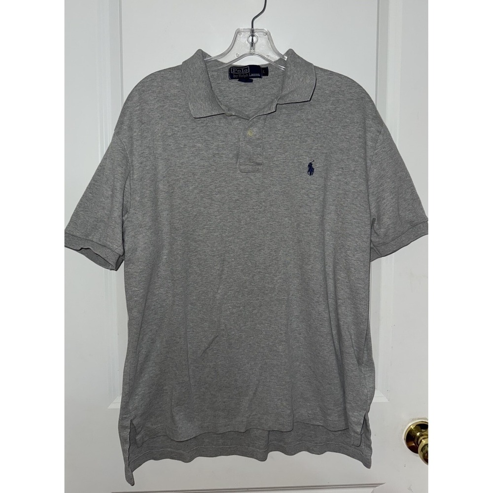 Polo Ralph Lauren Gray 3 Button‎ Size Large Polo Shirt
